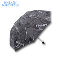 Best Selling Items Persönlichkeit Mode Englisch britischen Stil Zeitung Großhandel benutzerdefinierte Umbrella Chinese